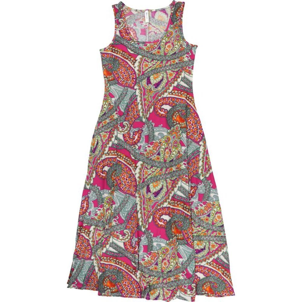 24seven Womens Paisley Sleeveless Maxi Dress, NWT